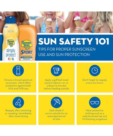 Banana Boat Kids MAX Protect Sunscreen Spray SPF 100 6oz & Sport Ultra Sunscreen Spray Twin Pack SPF 50 6oz each - Buy Online on GoSupps.com