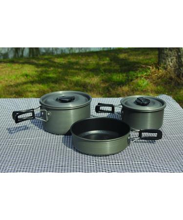 Texsport Black Ice The Scouter 5-Piece Hard Anodized Camping Cookware Set - Buy Online on GoSupps.com