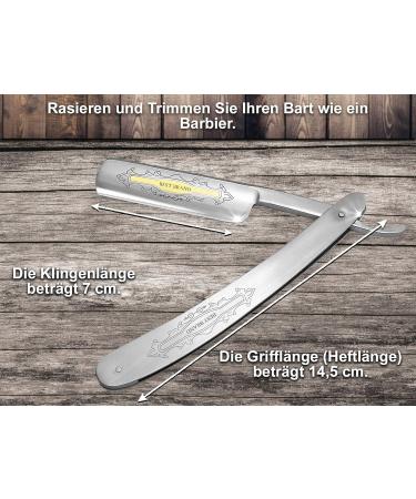 Premium Solingen Gold Etched Razor Set with Grinding Pastes & Strop - International Shipping Available - Buy Online on GoSupps.com