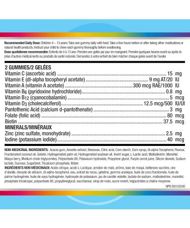 Centrum Junior Multigummies Multivitamins Gummies Kids Multivitamin Gluten-Free Orange Cherry & Berry Flavours Mineral Supplement 70 Count (Packaging May Vary) - Buy Online on GoSupps.com