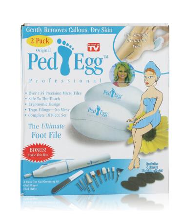 Ped Egg Professional - PLUS Ped Shaper 12 Piece Drill Toe Nail Grooming Kit