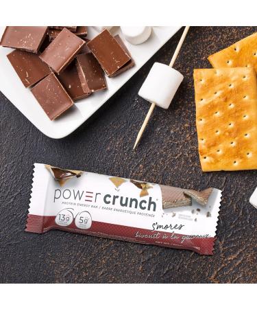 Power Crunch Protein Bar Smore's 12 Count Chocolate Smore's 13 g (Pack of 1) - Buy Online on GoSupps.com