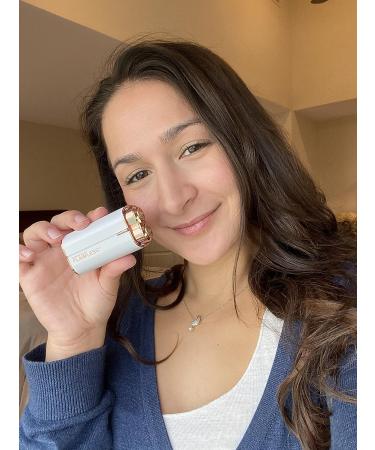 Finishing Touch Flawless Women's Painless Hair Remover Face Duo - Dermatologist Approved Electric Shaver - Hypoallergenic White/Rose Gold - Buy Online on GoSupps.com