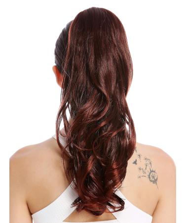 WIG ME UP MKB-30-V-2T642 Hairpiece Braid Ponytail - Long Wavy Black with Red Highlights | 45 cm International Shipping Available - Buy Online on GoSupps.com