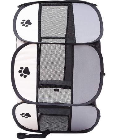 Mile High Life Portable Cat Dog Crate | Foldable Travel Tent for Pets | Water Resistant Shade Cover | Large Gray - Buy Online on GoSupps.com