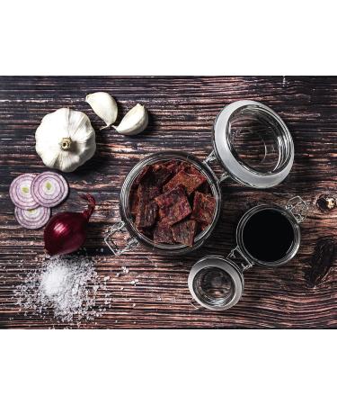 Craftsman Beef Jerky Barbecue 500g | Premium 100% Beef Snack from Bavaria Germany | American Jerky Beef Set | 5 x 100g Meat Treats - Buy Online on GoSupps.com