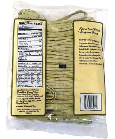 Trader Joe's Spinach and Chive Linguine Pasta - Delicious Pasta with a Twist! - Buy Online on GoSupps.com