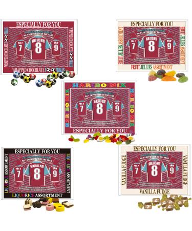 West H Utd Football Shirt Personalised Gift Boxed Sweets