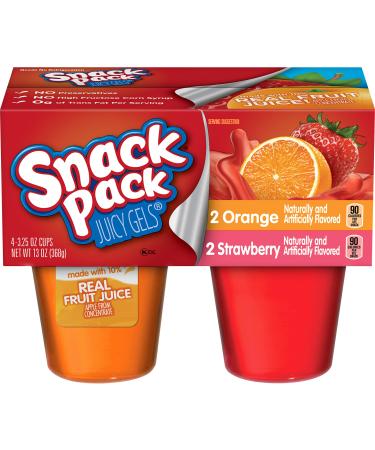 Snack Pack Juicy Gels Strawberry And Orange, 13 Ounce
