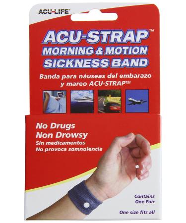 Acu-Life Motion and Morning Sickness Band | For Nausea at Home or Travel | Universal Size