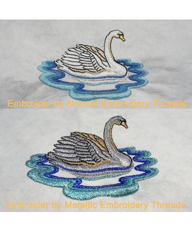 New brothread 20 Assorted Metallic Embroidery Machine Thread Kit - 500M Each Spool - Buy Online on GoSupps.com