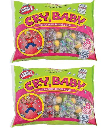Value Bundle: CRY BABY Chewing Gum - Extra Sour Bubble Gum Candies - Bonbon - Candy Bulk Sour Candy - Individually Wrapped Candy - Candy Bags - Bulk Candy Sour Gum - Custom Value Bundle Pack of 2 - Buy Online on GoSupps.com
