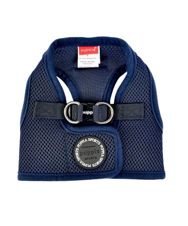 Puppia dog harness for small and medium -sized dogs - soft vest in many colors - also usable as a puppy dishes -Atani train harness for dogs navy m m navy