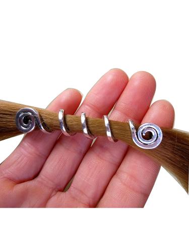 Viking Hair Beads Spiral Coils - Beard and Dreadlock Jewelry Accessories - Buy Online on GoSupps.com