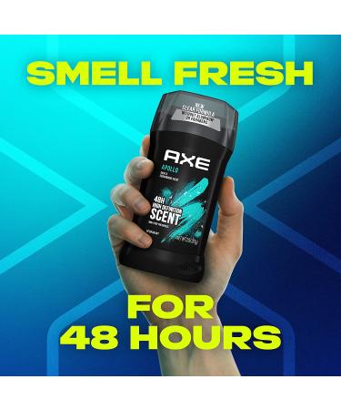 AXE Apollo Deodorant Stick - Long Lasting Odor Protection, Sage & Cedarwood, Aluminum Free, 3oz (4 Count) - Buy Online on GoSupps.com