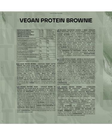 Bulk Vegan Protein Brownies - Peanut Butter Flavor | Pack of 12 | Healthy Snack for Fitness & Wellness - Buy Online on GoSupps.com