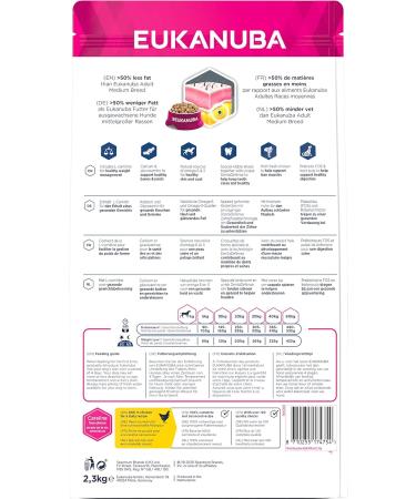 Eukanuba Adult Daily Care Overweight or Sterilized Dogs For All Breeds Chicken 2.5kg - Buy Online on GoSupps.com