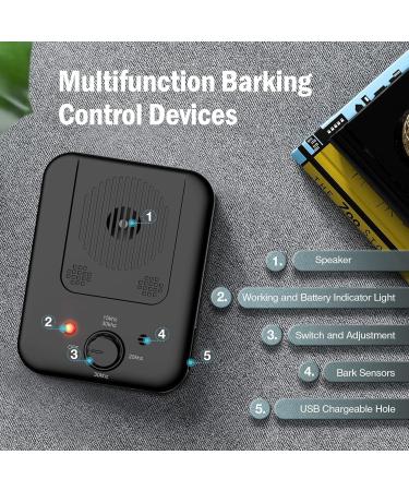 Dog Barking Control Device 3 Mode Automatic Anti Barking Device for Dogs 33Ft Reachageable Anti Barking Device for Stop Large Small Dogs Barking Device Indoor Outdoor Dog Bark Stopper - Buy Online on GoSupps.com