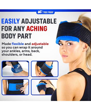 3-Piece Ice Pack Set - Reusable Hot/Cold Therapy for Injury Recovery, Joint and Muscle Pain Relief - Rotator Cuff, Knees, Back & More - Buy Online on GoSupps.com