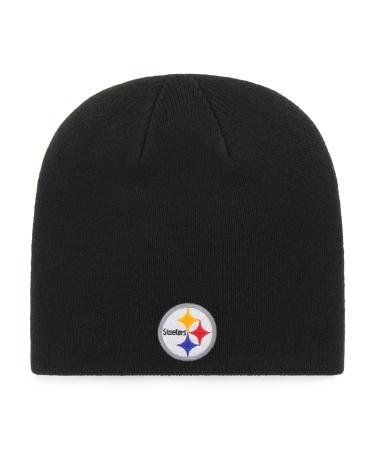 NFL Men's OTS Beanie Knit Cap Pittsburgh Steelers One Size Team Color