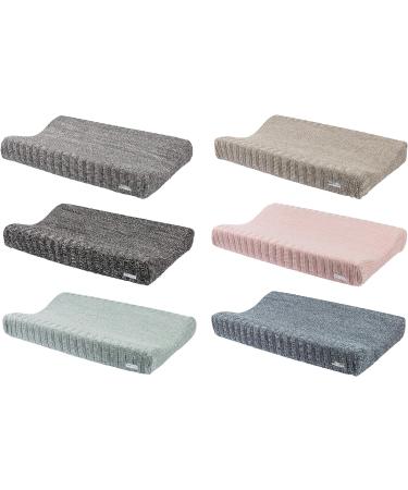 Meyco Knitted 100% Cotton 2-Wedge Changing Mat Cover 45 x 70 cm Multi-Coloured Pink - Buy Online on GoSupps.com