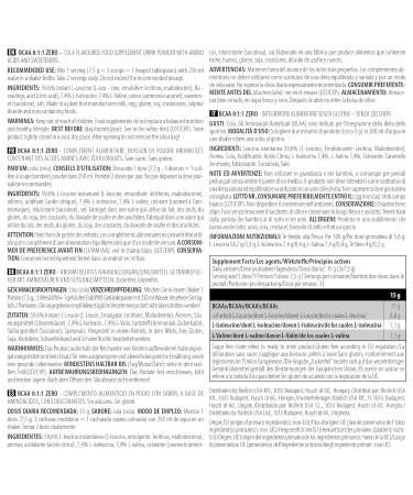 BioTechUSA BCAA 8:1:1 Zero - Sugar-Free Gluten-Free | 250g Cola Flavor - Optimal Leucine Isoleucine & Valine Ratio for Muscle Recovery - Buy Online on GoSupps.com