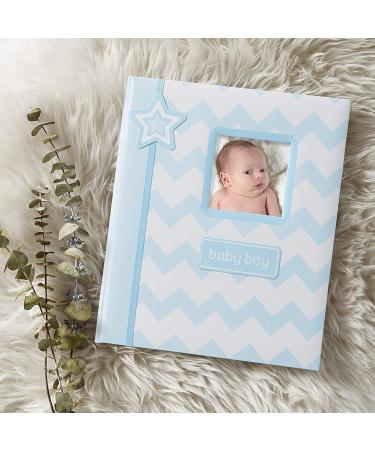 Lil Peach Chevron Blue Baby Memory Journal Book | Baby Keepsake Album - Buy Online on GoSupps.com