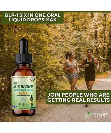 GLP-1 Six in One Oral Liquid Drops Max Extra Strength Advanced Formula 60 Servings 2 fl oz (1) - Buy Online on GoSupps.com
