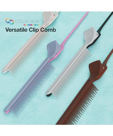 ColorBow Rat Tail Combs - 2 Pack Teasing & Straightening Hair Stylist Tools (Pink/Gray) - Buy Online on GoSupps.com