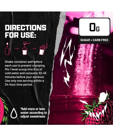 Outrage Ultra HIGH STIM Pre-Workout Powder for Men | 400mg Caffeine L-Citrulline Beta-Alanine Creatine | Extreme Energy Focus Strength & Endurance (30 Servings Strawberry Watermelon) Strawberry Watermelon 8 Ounce (Pac  - Buy Online on GoSupps.com