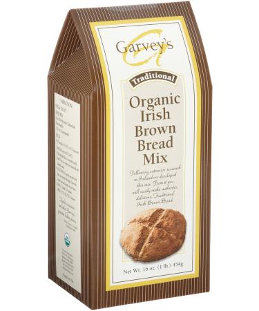 Garvey's Traditional Organic Irish Brown Bread Mix,16 oz Organic Brown Bread 1 Pound (Pack of 1)