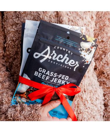 Country Archer 100% Natural Hickory Smoke Jerky - 2.5 OZ (Pack of 4) | Premium Snack - Buy Online on GoSupps.com