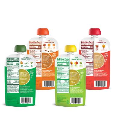 Happy Tot Organics Super Foods Stage 4 Variety Pack - 16 Pouches (4.22 oz each) - Organic Baby Food - Buy Online on GoSupps.com