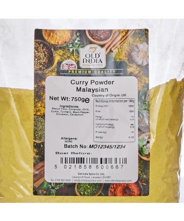 Old India Malaysian Curry Powder 750g - Authentic Blend for Exotic Flavors - Buy Online on GoSupps.com