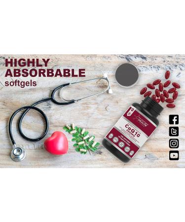 High Absorption CoQ10 300mg Capsules - 120 Count, Vegan-Friendly, Made in UK to GMP Standards - Buy Online on GoSupps.com