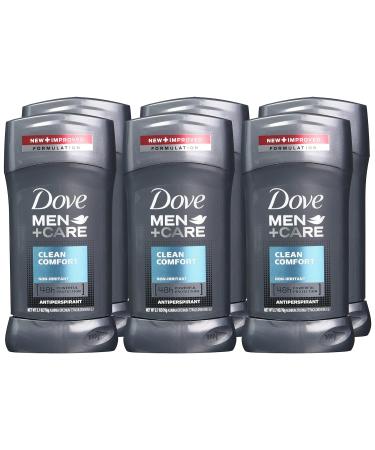 Dove Men+Care Antiperspirant Deodorant Stick Clean Comfort - 2.7 oz (Pack of 6) - Buy Online on GoSupps.com