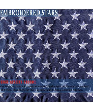 Mosprovie US Boat Flag 12x18 - Embroidered Stars American Marine Flag - Durable Polyester with Sewn Stripes and Brass Grommets - Buy Online on GoSupps.com