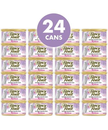 Fancy Feast Purina Kitten Chicken Wet Cat Food 3 oz, 24 Pack - Buy Online on GoSupps.com