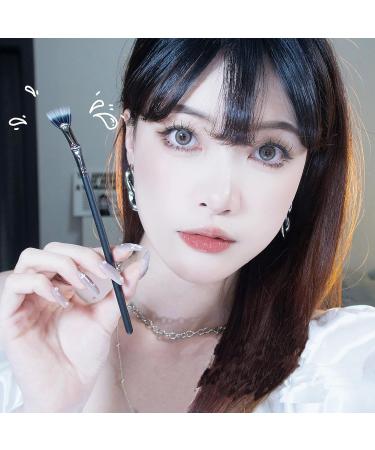 TEONEI Fan Mascara Brushes - 2Pcs (Bent) | Eyelash, Eyebrow, and Eye Shadow Makeup Tools - Buy Online on GoSupps.com