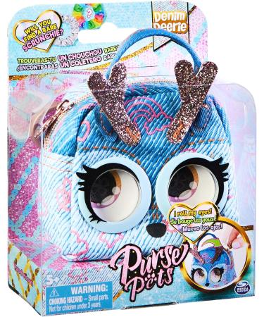 Purse Pets Micros Denim Deerie: Stylish Small Purse with Eye Roll Feature for Girls 5+ - Kids Toys - Buy Online on GoSupps.com