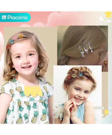 46pcs Star Snap Hair Clips Y2K Star-Shaped Hair Clips Non-Slip Metal Hair Barrettes with Pendant Cute Hair Pins Hairclips Headpiece Hair Accessories for Women - Buy Online on GoSupps.com