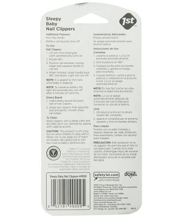 Safety 1st Sleepy Baby Nail Clipper | Gentle and Safe (Colors May Vary) - Buy Online on GoSupps.com