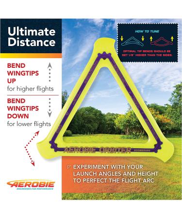 Aerobie Orbiter High Performance Boomerang - 11.5 Inches - Yellow - Buy Online on GoSupps.com