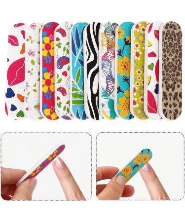 JSRQT Mini Nail Files Bulk Double Sided 100 Mini Nail Files for Natural Acrylic Fake Nails Emery Boards for Nails Nail Filer Professional Nail File Buffer Set Nails Accessories 150 Grit(10 Colors) - Buy Online on GoSupps.com