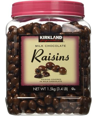 Kirkland Signature Milk Chocolate, Raisins, 54 Ounce x 2 (Pack of 2)