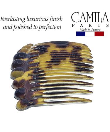 Camila Paris French Twist Side Comb CP2871/2 - Small Rounded Tokio Hair Clip, Strong Hold for Women's Up-Dos - Made in France - Buy Online on GoSupps.com
