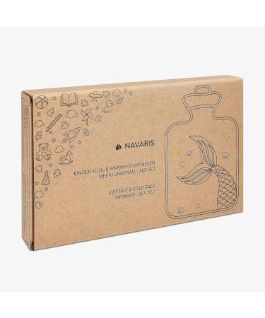 Navaris Girls Hot and Cold Packs (Set of 2) - Kids Reusable Heat and Ice Gel Pack Set - BPA-Free Compress to Cool or Warm - Mermaid Design - Buy Online on GoSupps.com