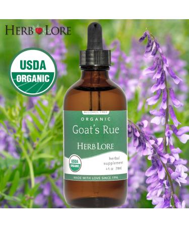 Herb Lore Organic Goats Rue Tincture - Lactation Supplement for Breastfeeding - Natural Breastmilk Production Support to Increase Breast Milk Supply (4 fl oz) - Buy Online on GoSupps.com