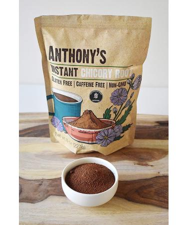 Anthony's Instant Chicory Root 8 oz - Gluten Free, Caffeine Free, Non GMO Coffee Alternative - Buy Online on GoSupps.com