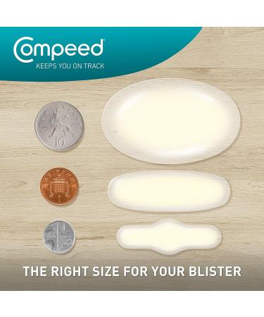Compeed Medium Size Blister Plasters Hydrocolloid Plasters Foot Treatment Heal fast Dimensions: 4.2 cm x 6.8 cm 10 Count (Pack of 1) M 10 Count (Pack of 1) Hydrocolloid Gel - Buy Online on GoSupps.com